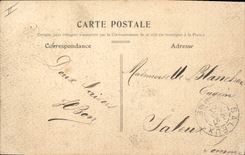 VINTAGE POSTCARD Bank Savings bank Beauvais Children