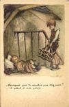 CPA Fantaisie Illustrateur Poulbot 