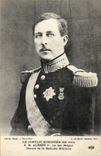 VINTAGE POSTCARD SM Albert 1st King of Belgians Decorates with the military medal