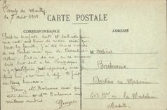 VINTAGE POSTCARD Militaria Mailly the Camp Train station