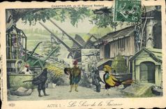 CPA Theatre Rostand Coq Chantecler Le soir de la faisane