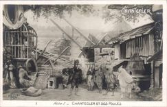 CPA Theatre Rostand Coq Chantecler et ses poules