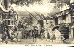 CPA Theatre Rostand Coq Chantecler et ses poules