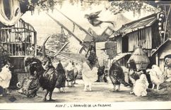 CPA Theatre Rostand Coq Chantecler L'arrivee de la faisane