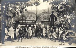 CPA Theatre Rostand Coq Chantecler et le coq de combat