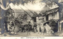 CPA Theatre Rostand Coq Chantecler et ses poules