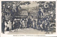 CPA Theatre Rostand Coq Chantecler et le coq de combat