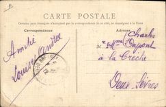 VINTAGE POSTCARD salt-water Marshes the salt Marenne oyster harvest