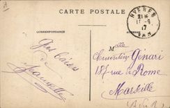 VINTAGE POSTCARD saline Marais Hyeres Collects salt with the Saline Old men the setting in sheaf of salt in the Crystallizers