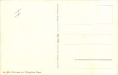 VINTAGE POSTCARD Fantasy Illustrator Zurichsee und Waggitaler Bank