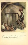 CPA Fantaisie Illustrateur Poulbot 