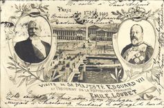 CPA Paris 1er Mai 1903 Visite de sa majeste Edouard VII Emile Loubet 