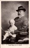 CPA HM King Edward VII and his grandson Crown Prince Olaf of Norway 