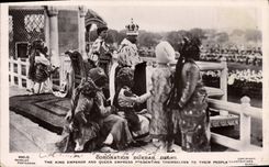 CPA Coronation Durbar Delhi The king emperor and Queen Empress Inde India