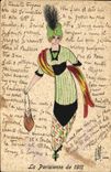 CPA Fantaisie Illustrateur Femmee La parisienne de 1911