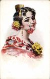 VINTAGE POSTCARD Fantasy Illustrator Tipo Espanol Garcia Guttierez