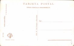 Ilustrador Tipo Espanol García Guttierez de la fantasía de la POSTAL de la VENDIMIA