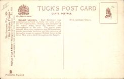 VINTAGE POSTCARD Militaria Bengal Throws