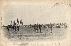 POSTAL Militaria de la VENDIMIA reexaminado del 14 de julio dado de decoraciones