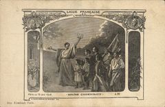 CPA Ligue francaise de l'enseignement Diplome commemoratif