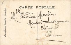 VINTAGE POSTCARD Theater Edmond Rostand Chantecler and the fighting cock