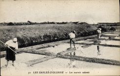 CPA Folklore Marais salants Les Sables d'Olonne