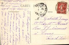 VINTAGE POSTCARD Folklore salt-water Marshes With the country of salt baptism