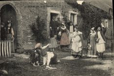 CPA Folklore Marais salants Au pays du sel Le bapteme