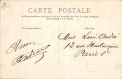 VINTAGE POSTCARD Folklore salt-water Marshes De Pouliguen has Saille Harvest of salt