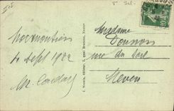 CPA Folklore Marais salants Noirmoutier Le chateau et l'eglise