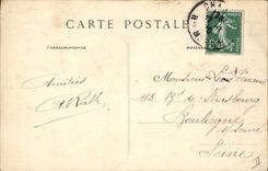 VINTAGE POSTCARD Bank Chaumont Hotel of the Savings bank