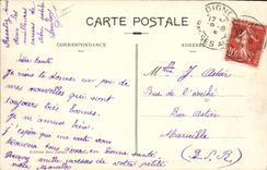 VINTAGE POSTCARD Bank Worthy the Theater and the Savings bank