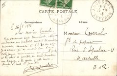 CPA Folklore Auvergne La bourree