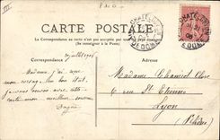 CPA Folklore Auvergne La bourree