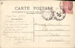 CPA Folklore Auvergne La bourree