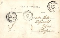 CPA Folklore Auvergne La bourree
