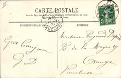 CPA Folklore Auvergne La bourree