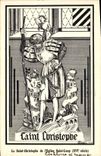 CPA Fantaisie Illustrateur Le Saint Christophe de l'eglise Saint Loup Chalons sur Marne 