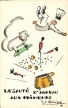 VINTAGE POSTCARD Fantaisie Illustrator jumps It of lamb to early products