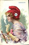 CPA Fantaisie Illustrateur Francia France Marianne 