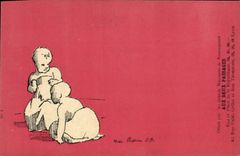 CPA Fantaisie Illustrateur Aux Deux Passages Rue et Place de la Republique 