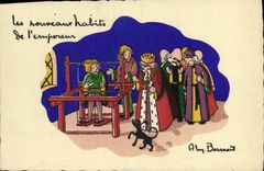 CPA Fantaisie Illustrateur Les nouveaux habits de l'empereur