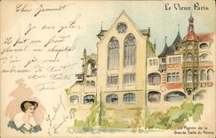 CPA Le Vieux Paris Au Bon Marche Le pignon de la grande salle du palais
