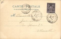 CPA Le Vieux Paris Au Bon Marche Le pignon de la grande salle du palais