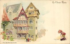 CPA Le Vieux Paris Au Bon Marche Rue des Grande Ecoles