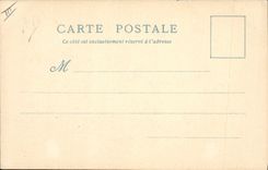 La POSTAL de la VENDIMIA el viejo hombre de París con el buen mercado entró en el mesón de las naciones