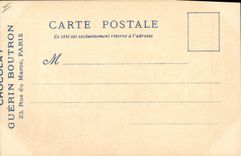 CPA Le Vieux Paris Au Bon Marche Echoppes de la rue des remparts Chocolat Guerin Boutron Rue du Maroc