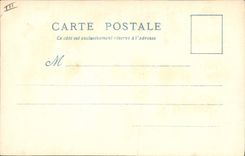 POSTAL de la VENDIMIA el viejo hombre de París con el buen mercado el pilori