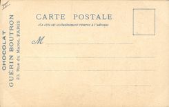 La POSTAL de la VENDIMIA el viejo hombre de París con la buena ruda de Guerin Boutron del chocolate del mercado de Marruecos coloca Chatelet grande