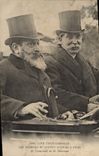 VINTAGE POSTCARD a cordial visit the members of County Council has Paris Mr. Cornwall and Brousse